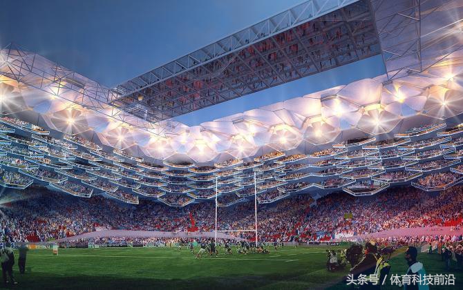 足球场可移动看台,可移动顶棚的足球场