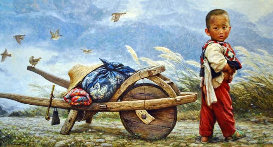 油画里刻骨的乡愁看了想哭,油画里刻骨的乡愁看了想哭的人