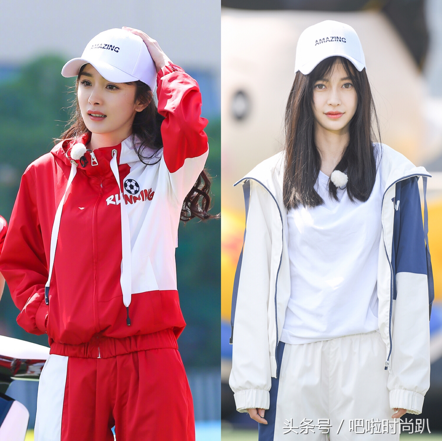 关晓彤踢足球变身美艳足球宝贝,杨幂baby穿成足球宝贝