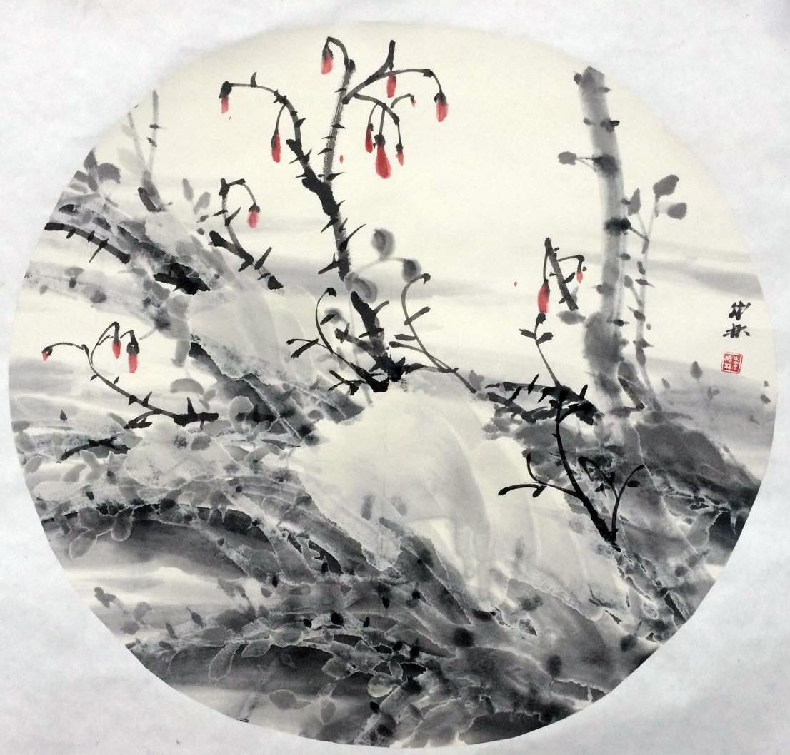 名家笔下的雪景花鸟作品,名家笔下的雪景花鸟欣赏