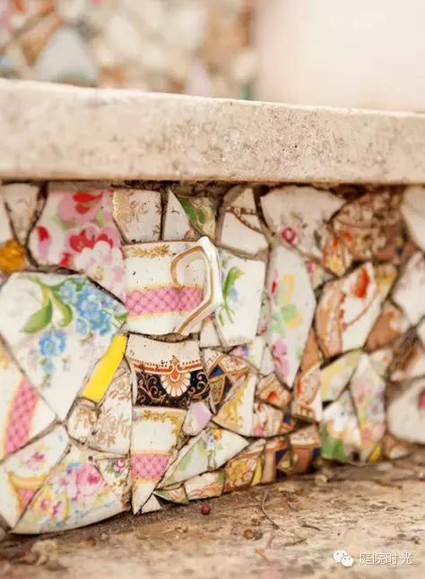 庭院小路台阶铺装效果图,马赛克庭院铺装