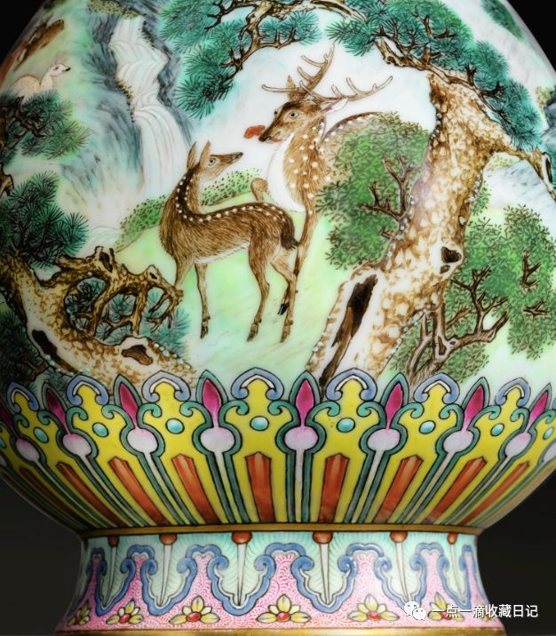 为什么估价这么高?宫粉地洋彩鹤鹿同春如意瓶6月12日巴黎苏富比