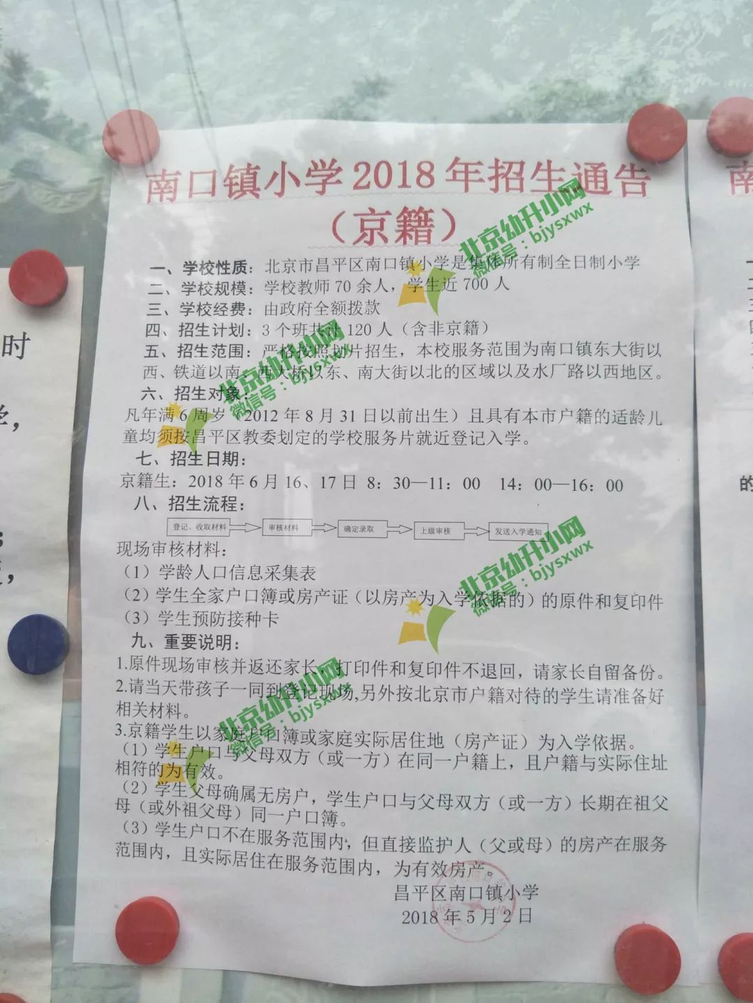 昌平区小学划片录取条件,昌平六街小学划片