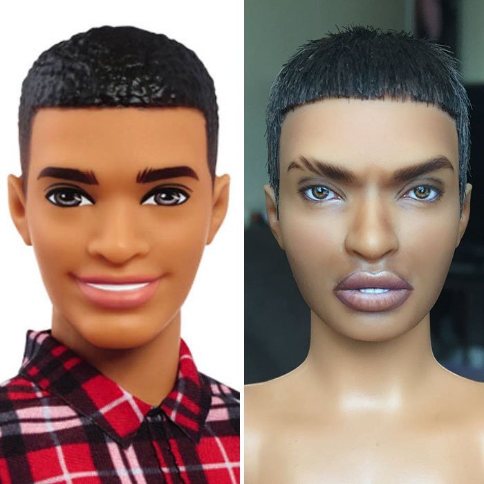 把丑芭比娃娃化妆成美丽芭比娃娃,最新的芭比娃娃妆容