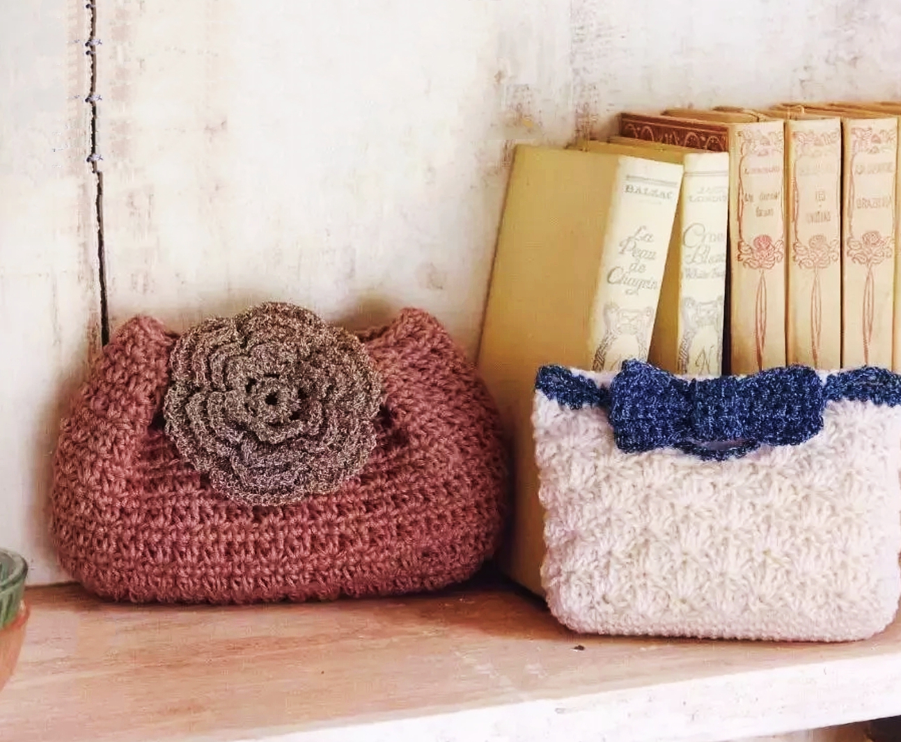 百搭时尚女士毛线包包钩针编织,钩针钩今年最时尚包包视频教程