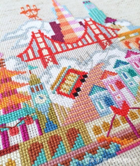 十字绣有机器绣的么,十字绣手绣了一点了还能机器绣吗