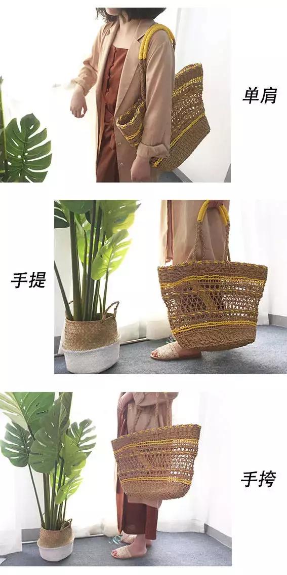 打败PVC透明包，草编包C位出道！