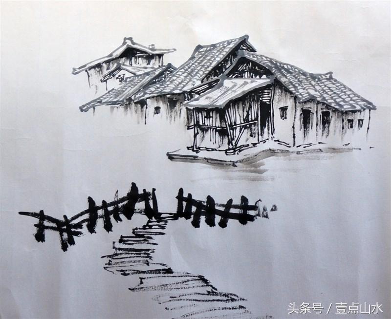 曾刚老师彩墨山水画,曾刚老师写意山水画技法视频