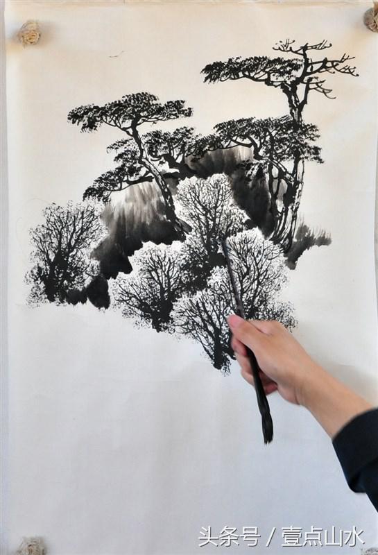 曾刚老师彩墨山水画,曾刚老师写意山水画技法视频