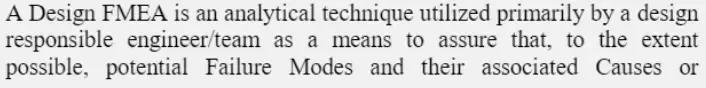 fmea分析的基本思路,fmea第五版分析表格