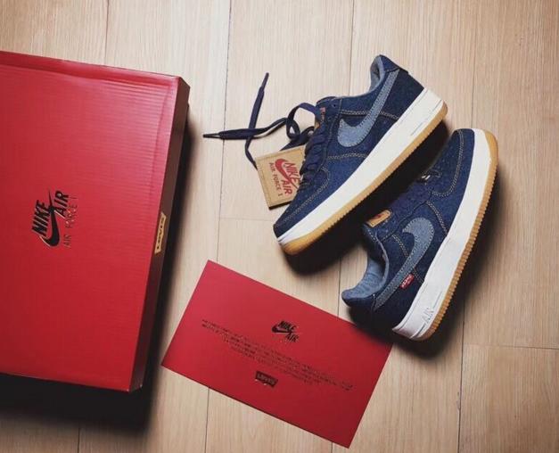 nikeairforce1联名supreme,nikelevis联名定制
