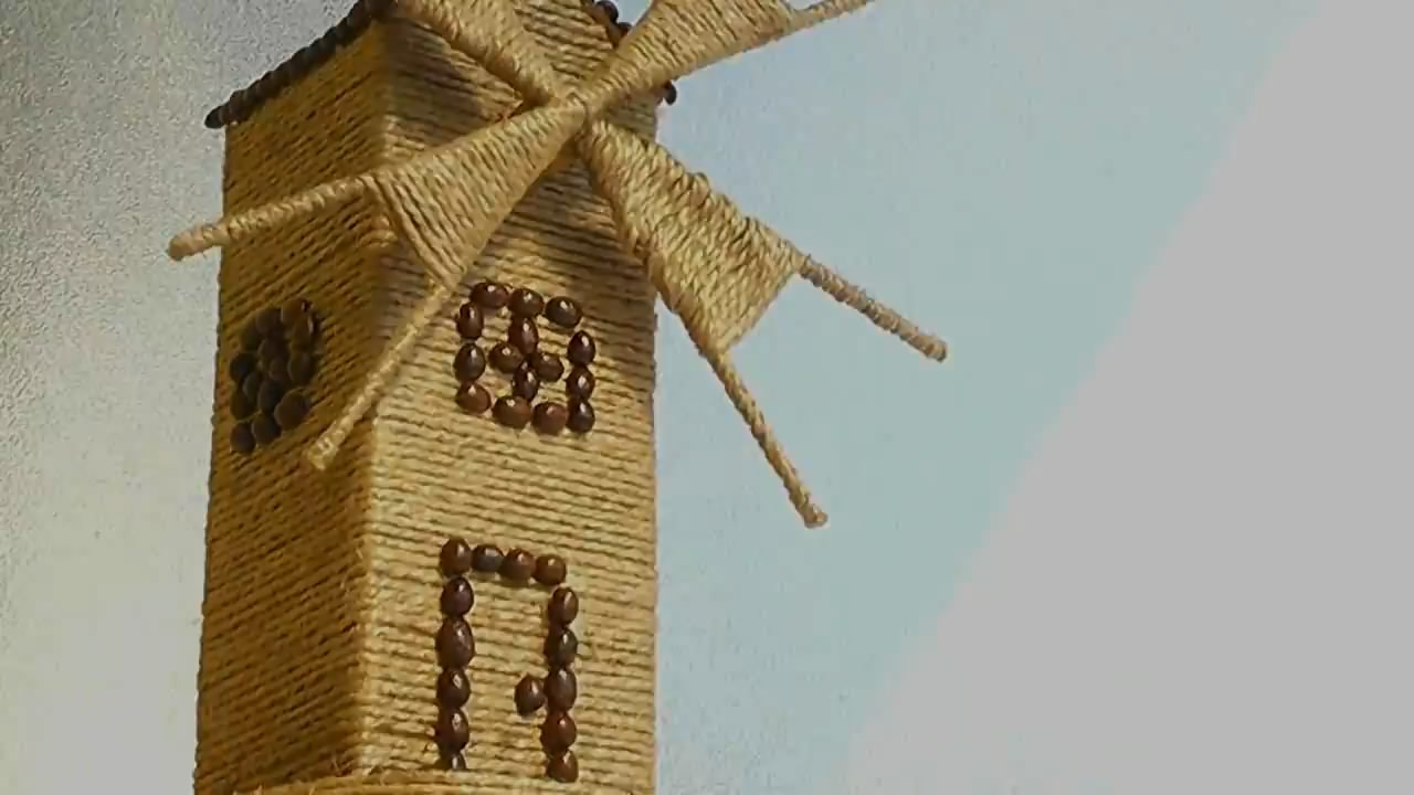 教你学会如何制作精美的欧式风车模型,简单漂亮,很有创意!