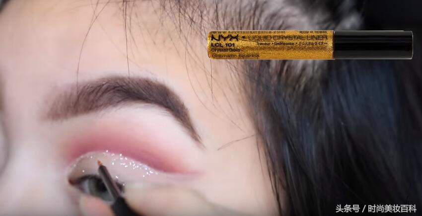 骚气十足妆容欧美艺术眼妆画法,欧美妆教程辣妹眼妆