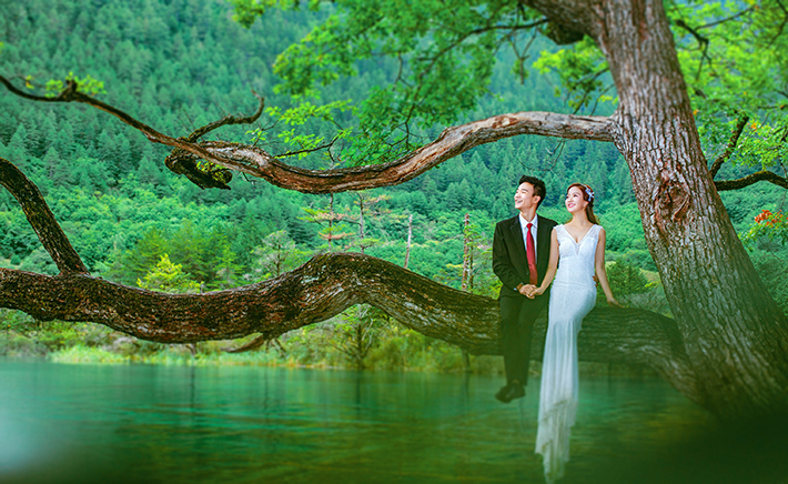 文艺治愈系古风婚纱照,厦门简约文艺清新婚纱照推荐