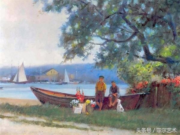 法国画家皮尔斯人物油画作品,保罗兰德水彩作品