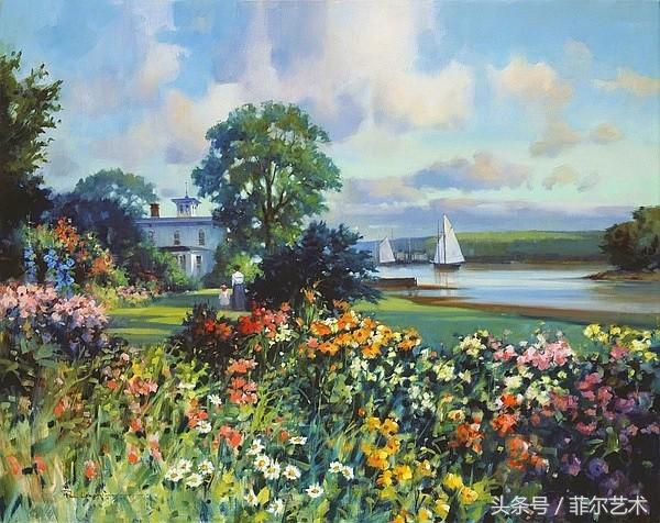 法国画家皮尔斯人物油画作品,保罗兰德水彩作品