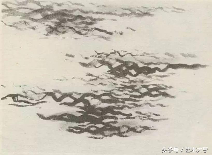 国画怎么画水中的山,画水国画教程