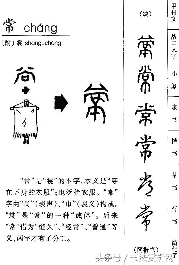 五体书法图解大全,书法一日一字楷书