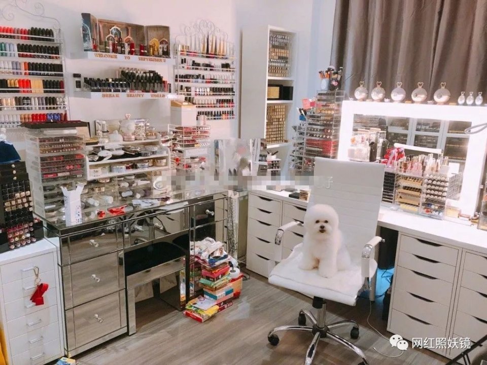 张辛苑用的化妆品,张辛苑化妆台图片