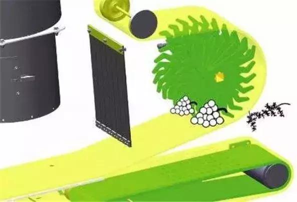 国外让人惊叹的农机收割葡萄,德国收割机收葡萄视频