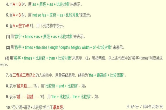 全面解析形容词副词基础知识和重要考点