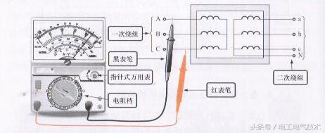 万用表怎么测变压器的接线组别,万用表怎么测量电源变压器图解