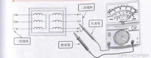 万用表怎么测变压器的接线组别,万用表怎么测量电源变压器图解