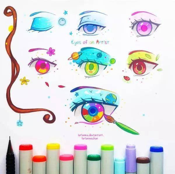 画眼睛的100种方式图片,画眼睛的100种画法怎么画