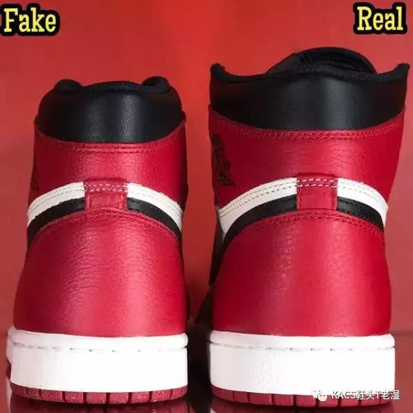 低帮黑红脚趾aj1怎么一招辨别真假,aj1lowbredlow黑红脚趾真假对比