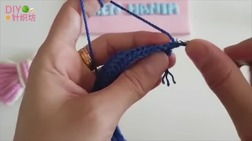 针织蝴蝶结发绳编织教程,针织蝴蝶结头绳制作