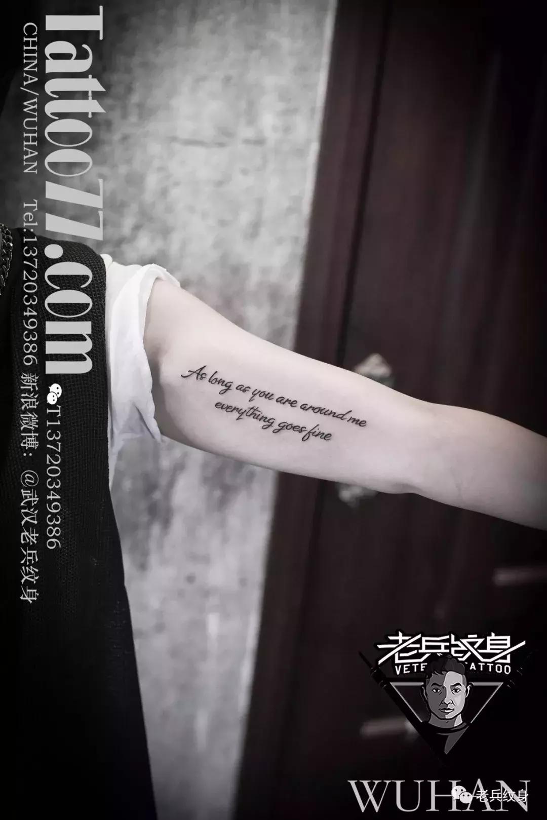 男士纹身小臂英文图案大全,美式手臂纹身图片