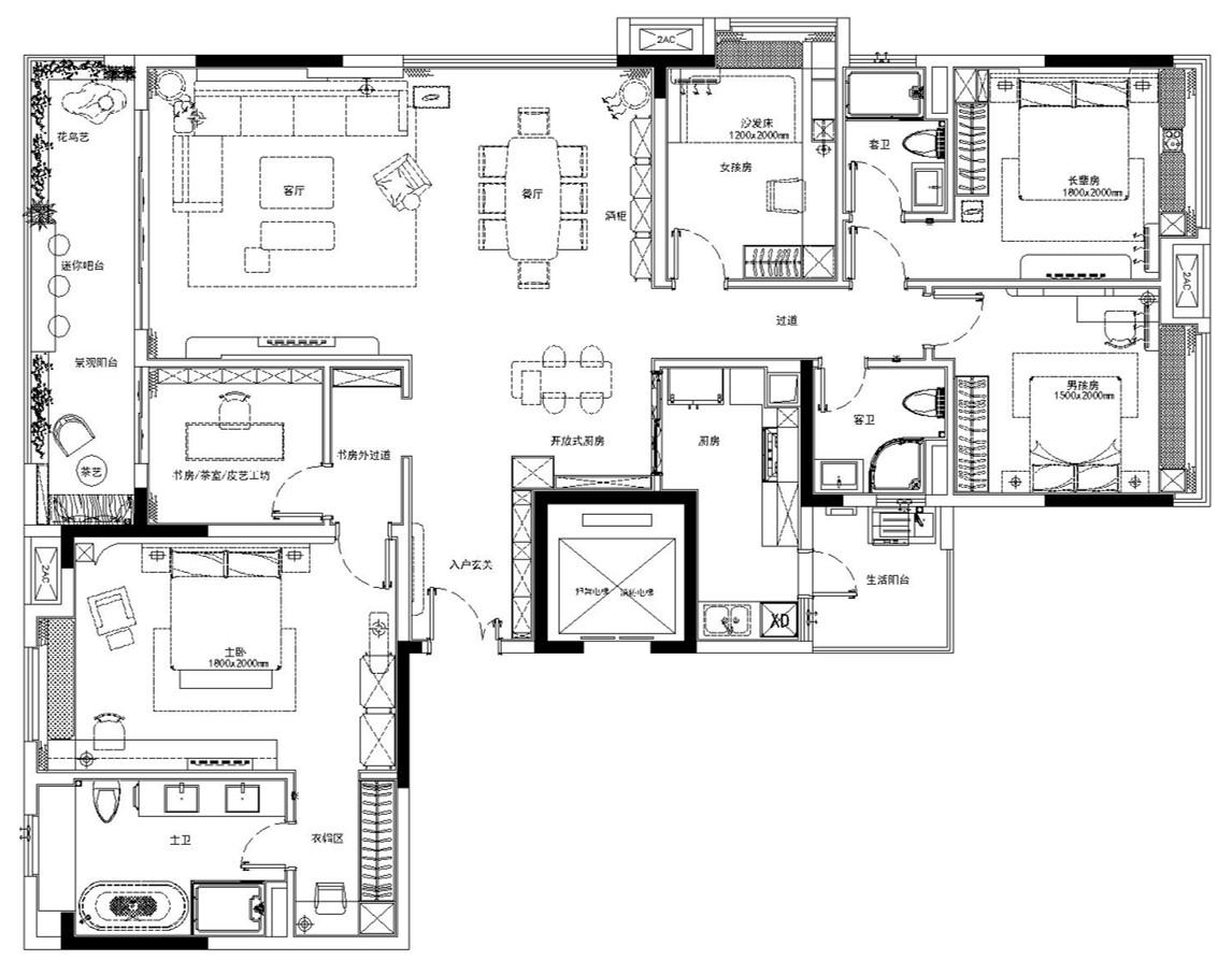 雅致和谐的住宅设计,高端住宅设计效果图