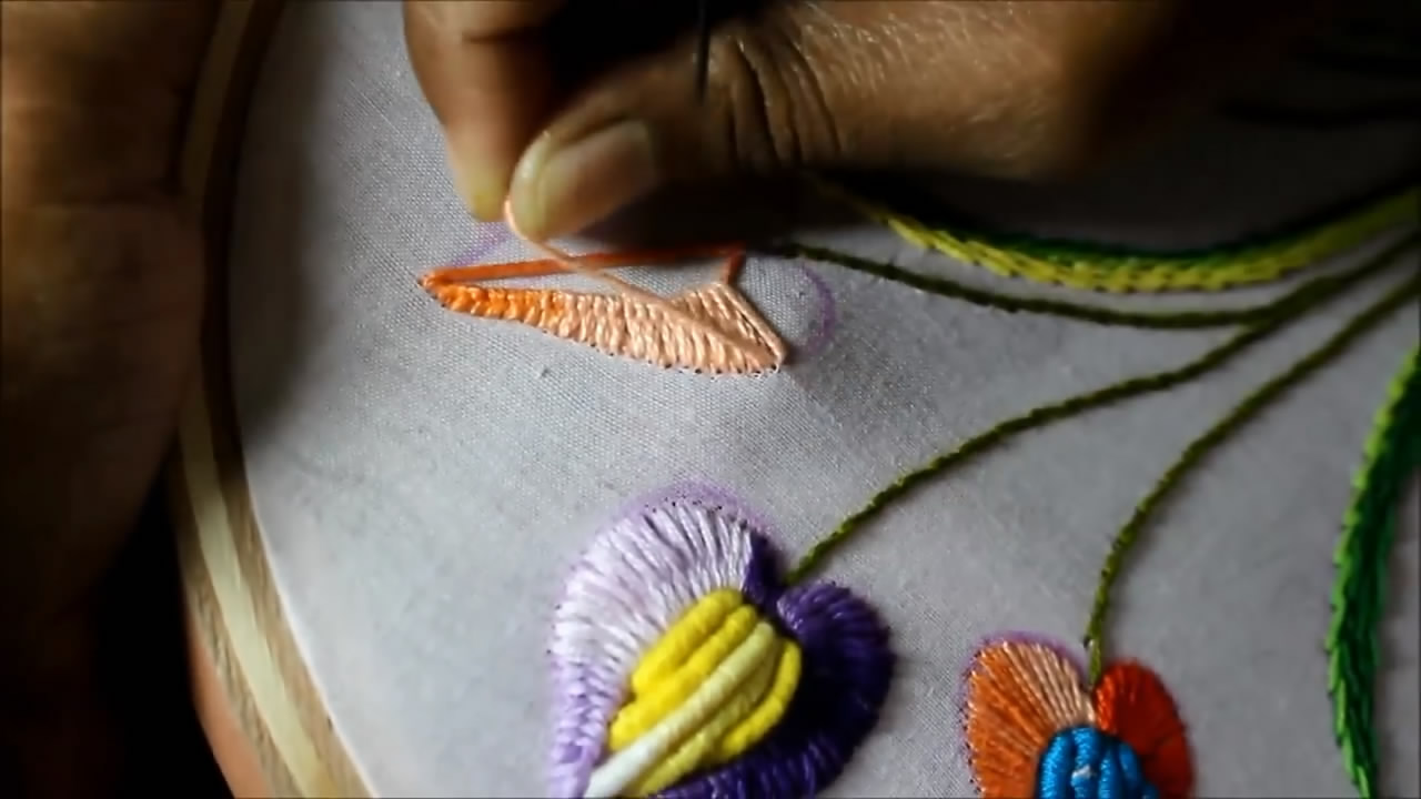 刺绣漂亮简单的花图案,刺绣花图案简单教程