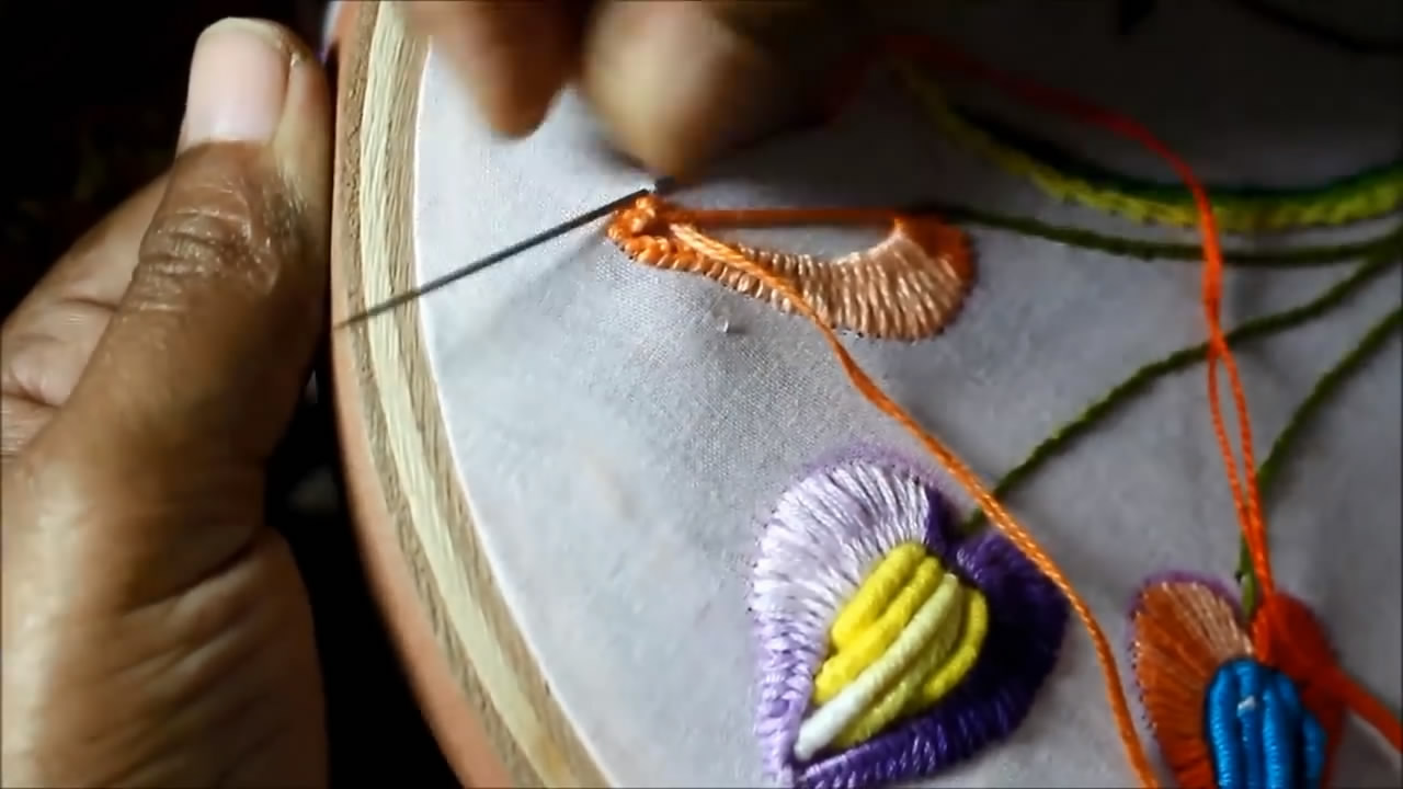 刺绣漂亮简单的花图案,刺绣花图案简单教程