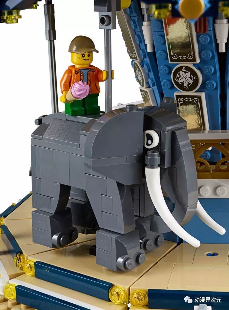 可旋转的旋转木马乐高,旋转木马乐高摩天轮