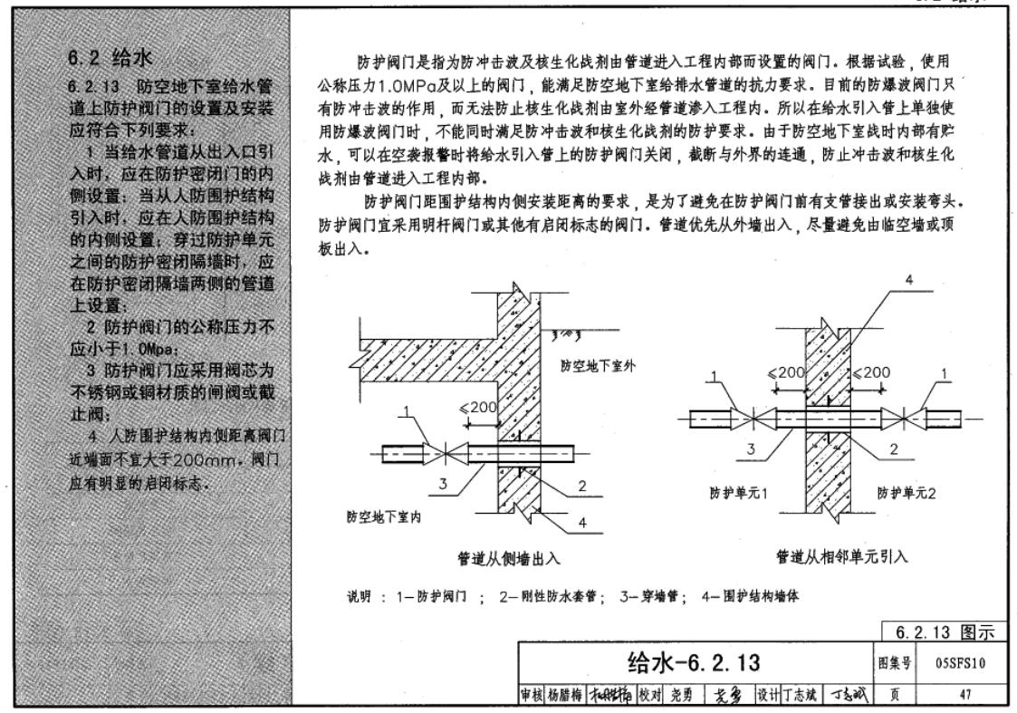 地下室人防安装说明,人防工程机电安装识图
