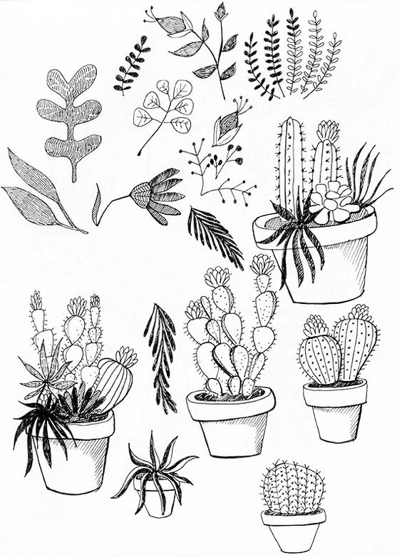 100种手帐树的画法,100种手帐画法小人