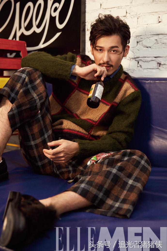 白宇《ELLEMEN睿士》八月刊:痞帅大叔时尚又有趣