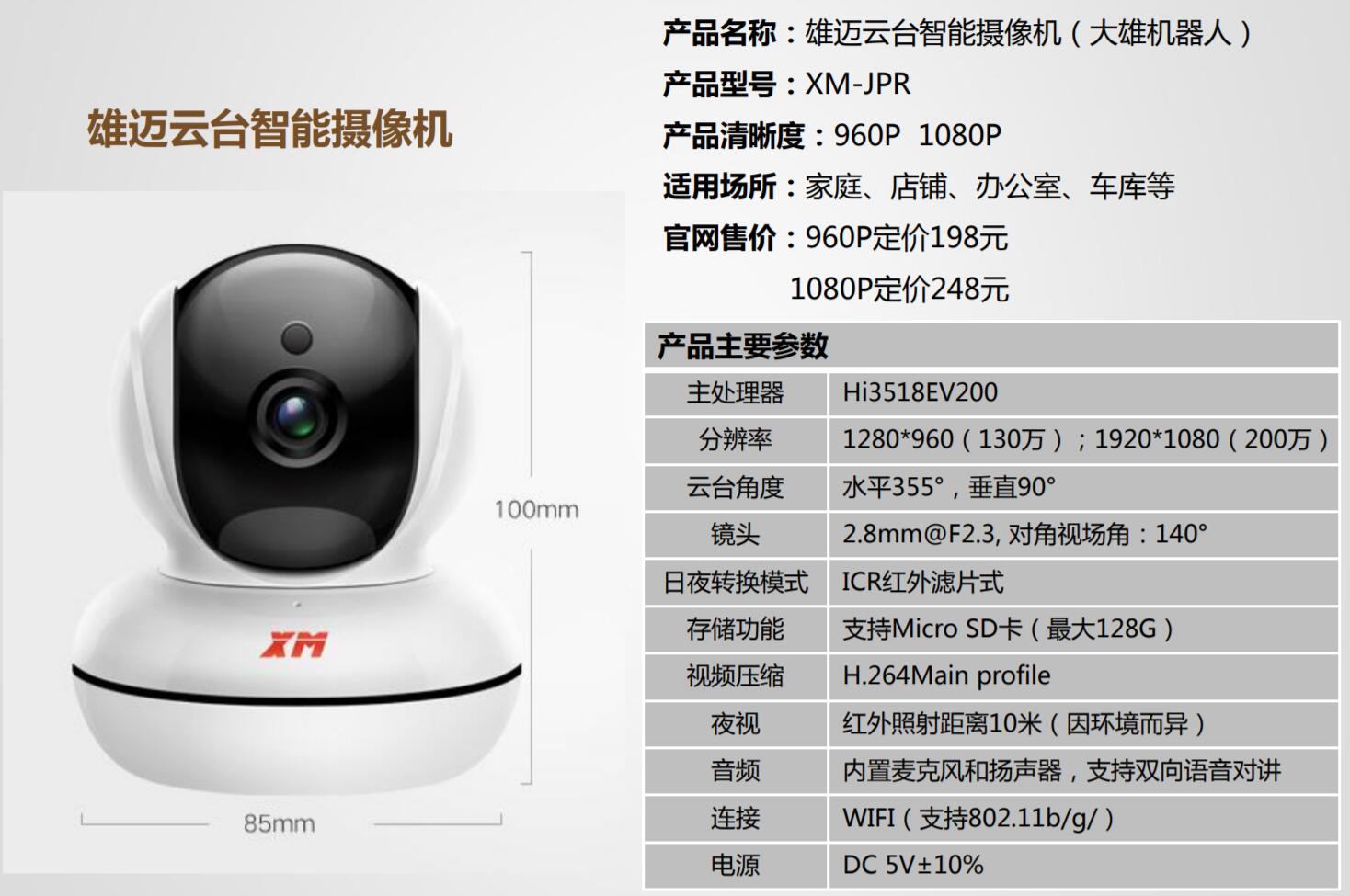 西部数据监控紫卡32G+雄迈云台智能摄像机，家庭安全监控组合体验
