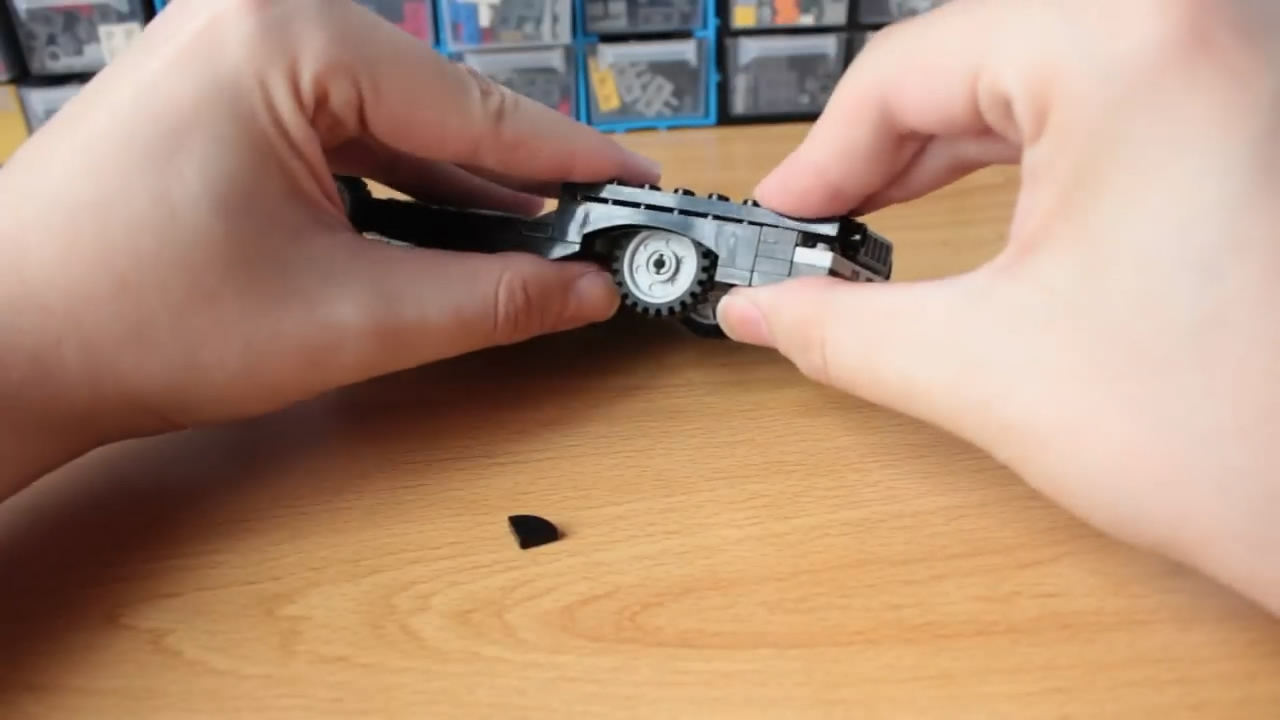 自制乐高敞篷跑车教程,supercar跑车乐高视频教学