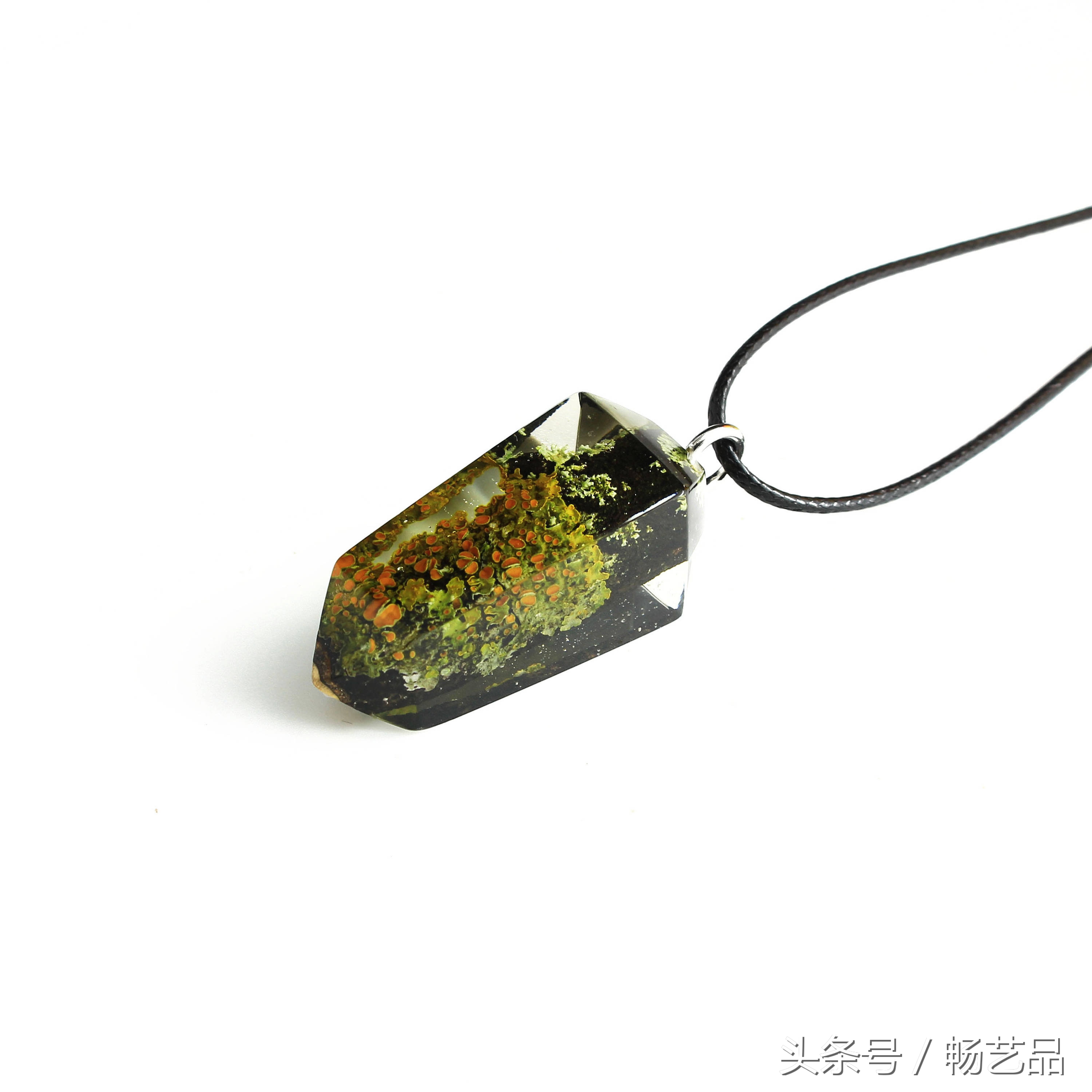 手工水晶吊坠项链图片,手工diy水晶串珠项链教程