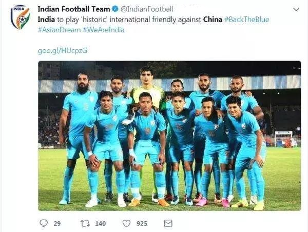 印度足球队约战国足！网友：白斩鸡大战咖喱鸡，好一场菜鸡互啄