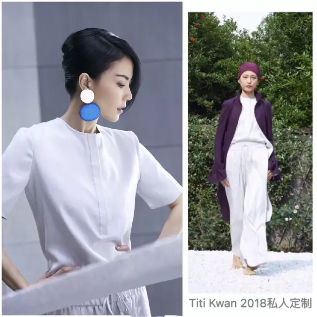 王菲款复古耳饰,王菲造型双丸子头