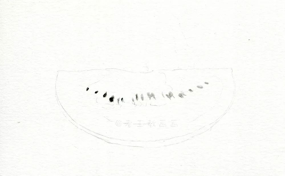 夏天西瓜绘画,夏天西瓜画简单又漂亮