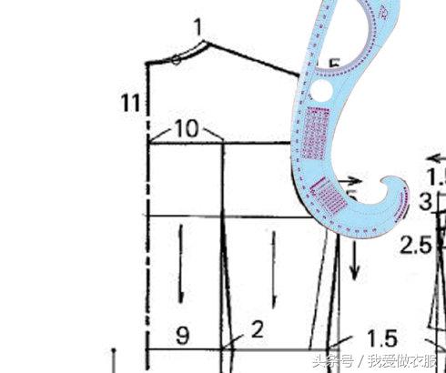 服装多用曲线尺子的使用方法,服装曲线尺