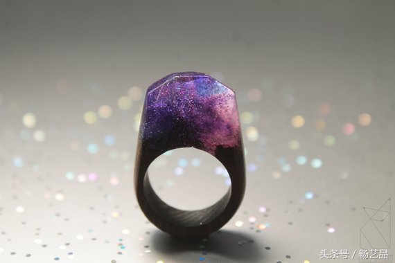 16款纯手工DIY树脂水晶戒指木块与水晶的完美结合