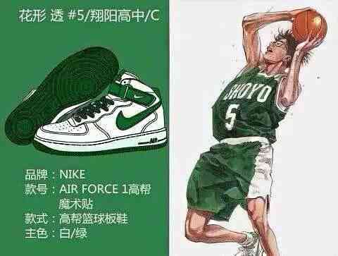 灌篮高手篮球鞋都有哪款,《灌篮高手》里边的篮球鞋