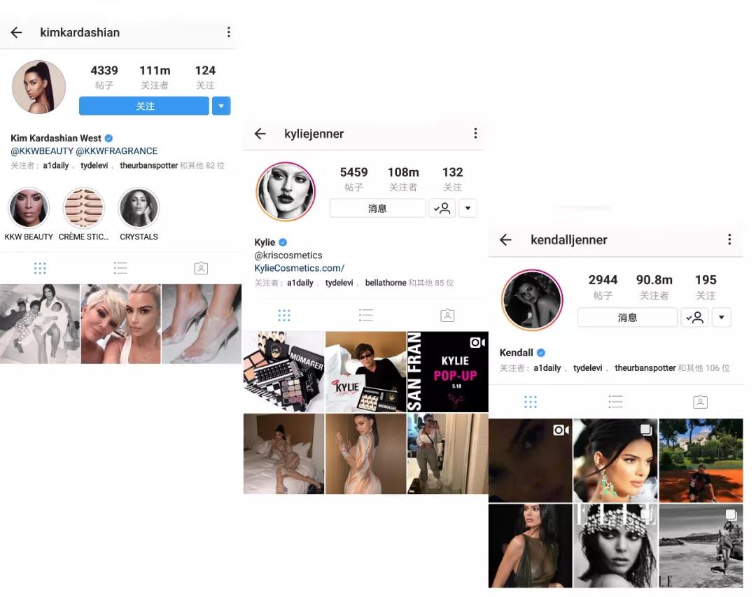 卡戴珊家族中的金发女孩儿,卡戴珊家族的恋爱史