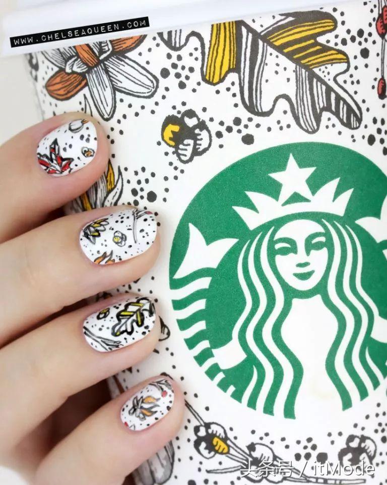 美甲夏天不要甲片推荐什么,短指甲手黑适合夏天的美甲