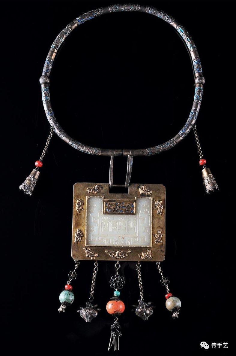 古代长命锁颈圈,中国古代民间长命锁图片